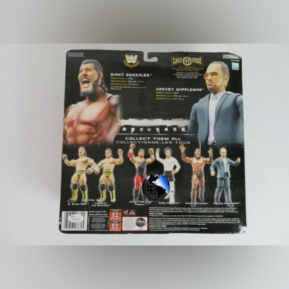 WWE Jakks Classic Superstars Collector Series Giant Gonzales & Harvey Wippleman - Picture 8 of 9